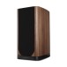 Wharfedale EVO 5.2 Standmount Speakers (Pair), Walnut - Right hand side view, grille attached