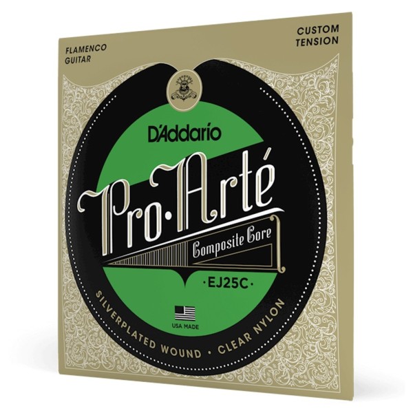 D'Addario EJ25C Pro-Arte Flamenco, Custom Tension, Clear Nylon
