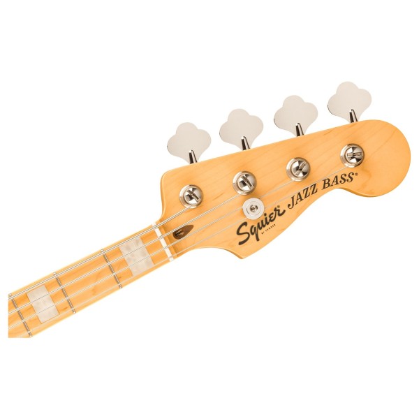 Squier Classic Vibe Active '70s Jazz Bass MN, Mocha - headstock 