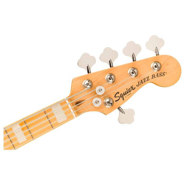 Squier Classic Vibe Active '70s Jazz Bass V MN, Ocean Turquoise - headstock 