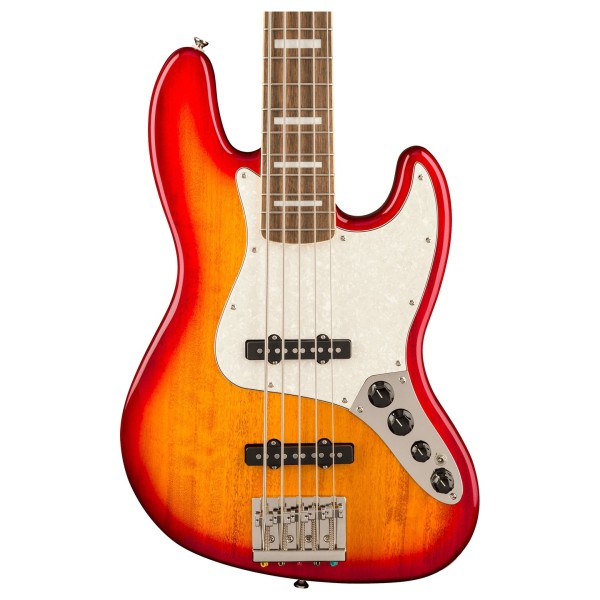 Squier Classic Vibe Active '70s Jazz Bass V LRL, Sienna Sunburst - body 