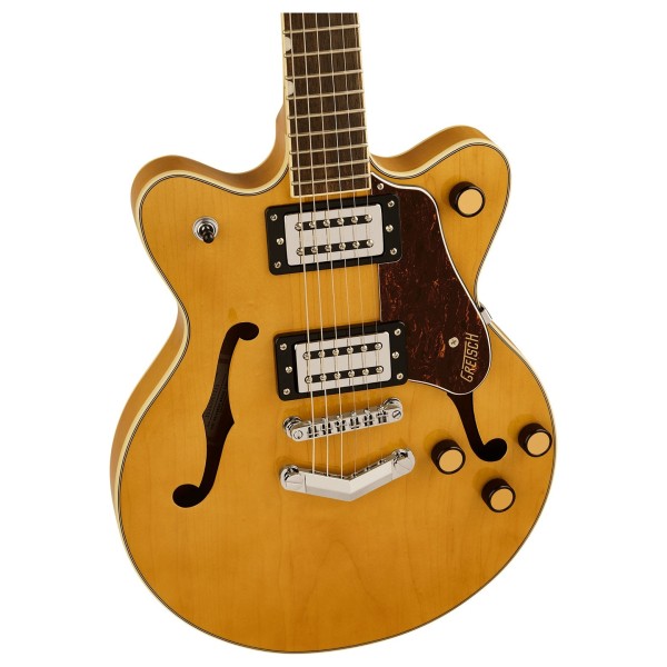 Grestch G2655 Streamliner Center Block Jr. Double-Cut with V-Stoptail LRL, Village Amber - body 