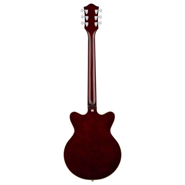 Grestch G2655 Streamliner Center Block Jr. Double-Cut with V-Stoptail LRL, Black - back 