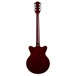 Grestch G2655 Streamliner Center Block Jr. Double-Cut with V-Stoptail LRL, Black - back 