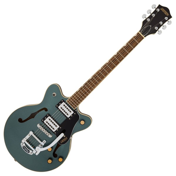 Grestch G2655T Streamliner Center Block Jr. Double-Cut with Bigsby LRL, Gunmetal - front