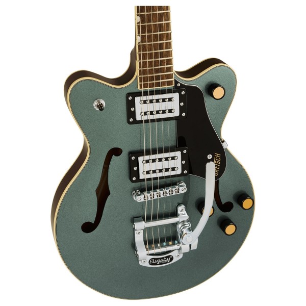 Grestch G2655T Streamliner Center Block Jr. Double-Cut with Bigsby LRL, Gunmetal - body 