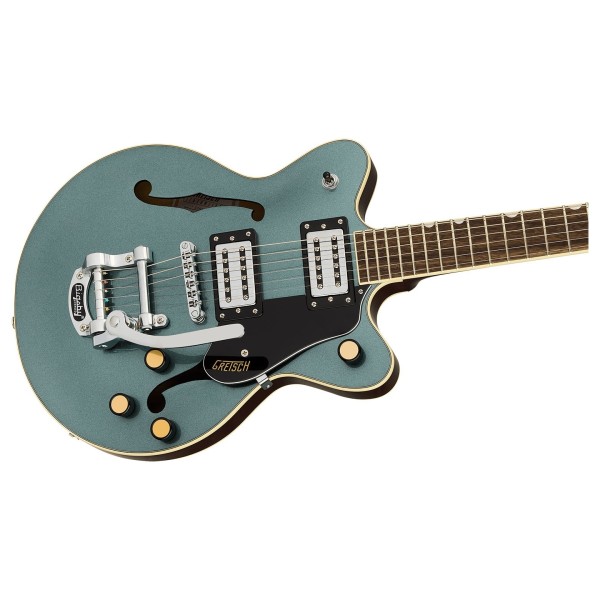 Grestch G2655T Streamliner Center Block Jr. Double-Cut with Bigsby LRL, Gunmetal - body and neck 