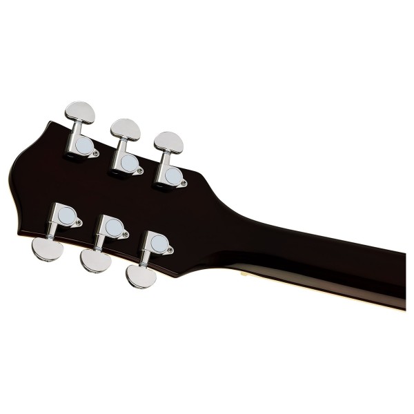 Grestch G2655T Streamliner Center Block Jr. Double-Cut with Bigsby LRL, Gunmetal - headstock back 