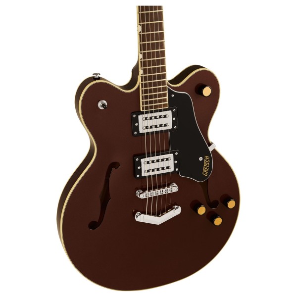 Grestch G2622 Streamliner Center Block Double-Cut with V-Stoptail LRL, Copper Metallic - body 