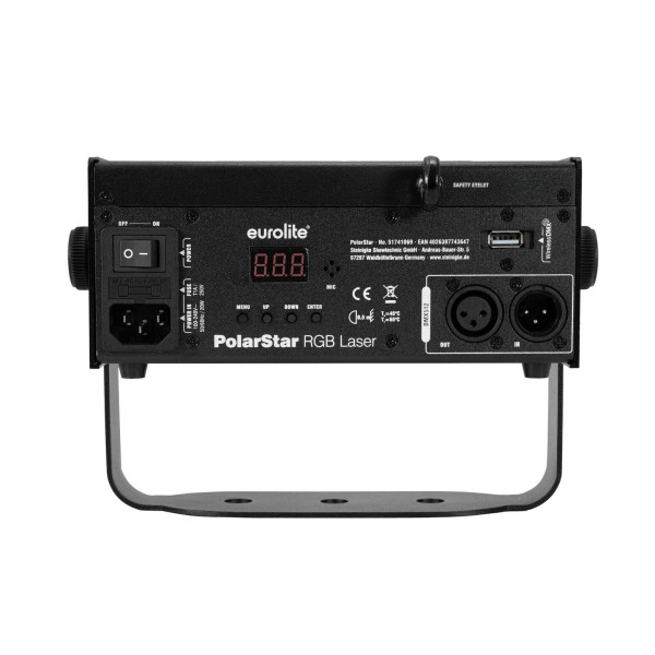 Eurolite PolarStar RGB Laser Rear Panel
