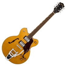 Grestch G2622T Streamliner Center Block Double-Cut with Bigsby LRL, Village Amber