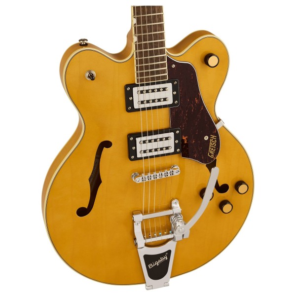 Grestch G2622T Streamliner Center Block Double-Cut with Bigsby LRL, Village Amber - body 