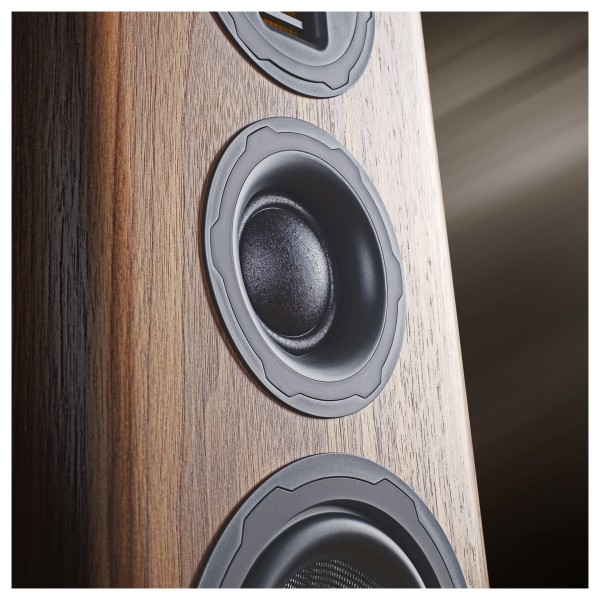 Wharfedale EVO 5.2 Standmount Speakers - Detail Image, 2-inch Soft Dome midrange driver