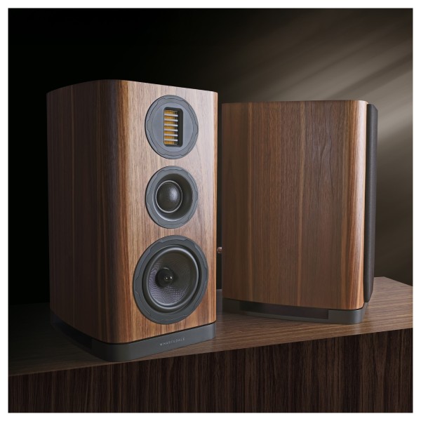 Wharfedale EVO 5.2 Standmount Speakers - Detail Image, side angle