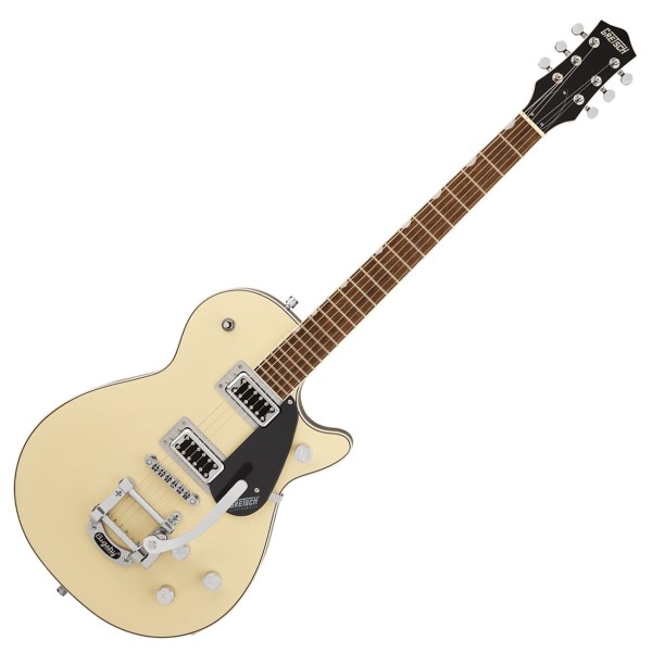 Grestch G5230T Electromatic Jet FT Single-Cut with Bigsby LRL, Two-Tone Vintage White/ London Grey - front