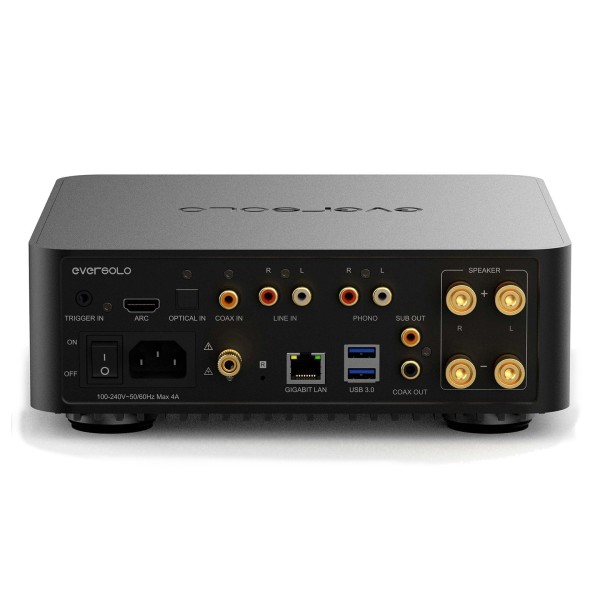 Eversolo Play Streaming Amplifier, Black - rear 