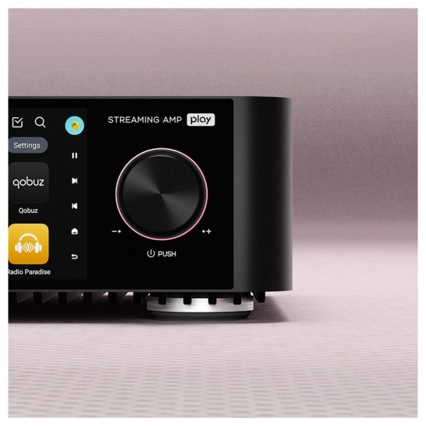 Eversolo Play Streaming Amplifier, Black - pink dial 