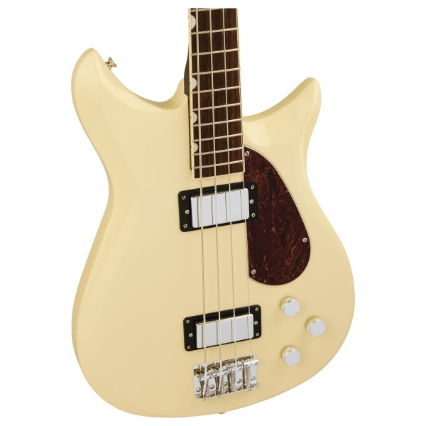 Grestch Electromatic CVT Bass Double-Cut LRL, Vintage White - body 