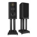 Wharfedale EVO 5.2 Stands (Pair), Black - with Wharfedale EVO 5.2 Standmount Speakers mounted on top