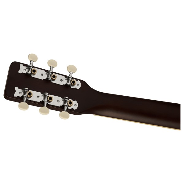 Grestch Jim Dandy Parlor Walnut , Deep Cherry Burst - headstock back 