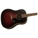 Grestch Jim Dandy Dreadnought Walnut , Deep Cherry Burst - body and neck