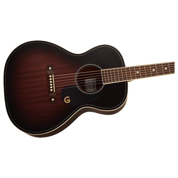 Grestch Jim Dandy Concert Walnut , Deep Cherry Burst - body and neck 