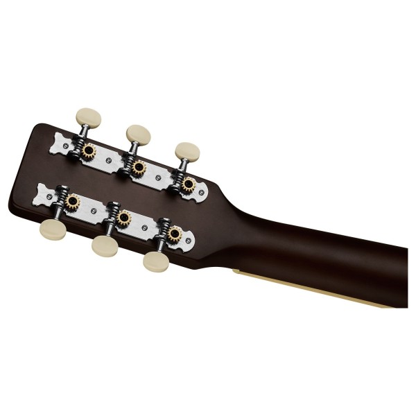 Grestch Jim Dandy Concert Walnut , Deep Cherry Burst - headstock back