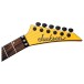 Jackson American Series Limited Edition Virtuoso Streaked EB, Gold Rush - headstock 