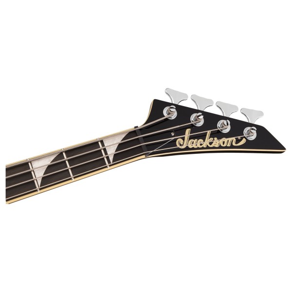 Jackson Pro Plus Limited Edition Pure Metal Concert Bass CB1A EB, Gloss Black - headstock 