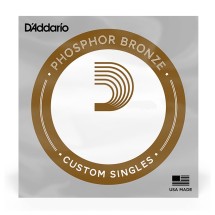 D'Addario PB020 Phosphor Bronze Wound Single String, 20