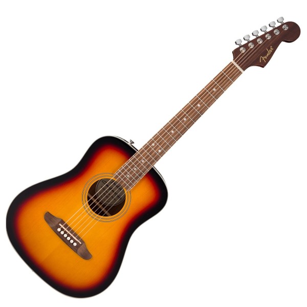 Fender California Standard Redondo Mini with Bag, Spruce Top, 3-Color Sunburst - front
