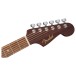 Fender California Standard Redondo Mini with Bag, Spruce Top, 3-Color Sunburst - headstock 