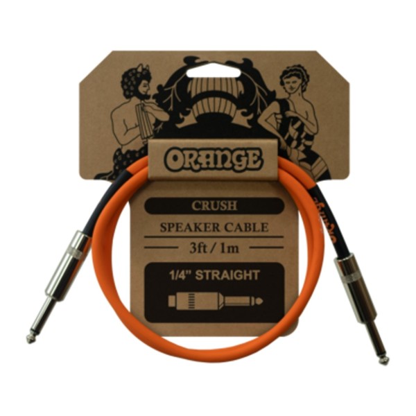 Orange Crush Jack to Jack Speaker Cable, 3ft