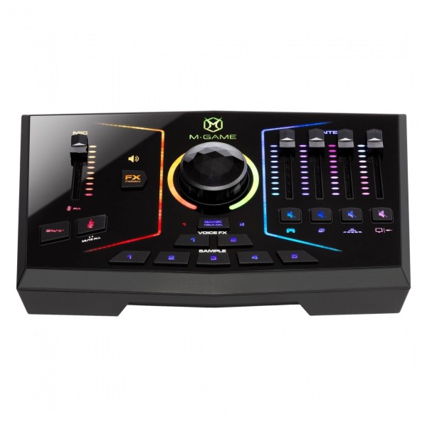 RGB Dual Streaming Gaming Interface - Front