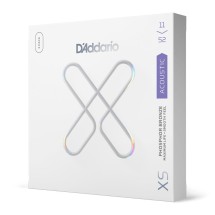 D'Addario XSAPB1152-3P XS Phosphor Bronze Coated Acoustic, Custom Light, 11-52, 3 Pack