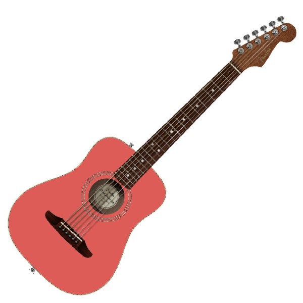 Fender California Standard Redondo Mini with Bag, Spruce Top, Fiesta Red - front