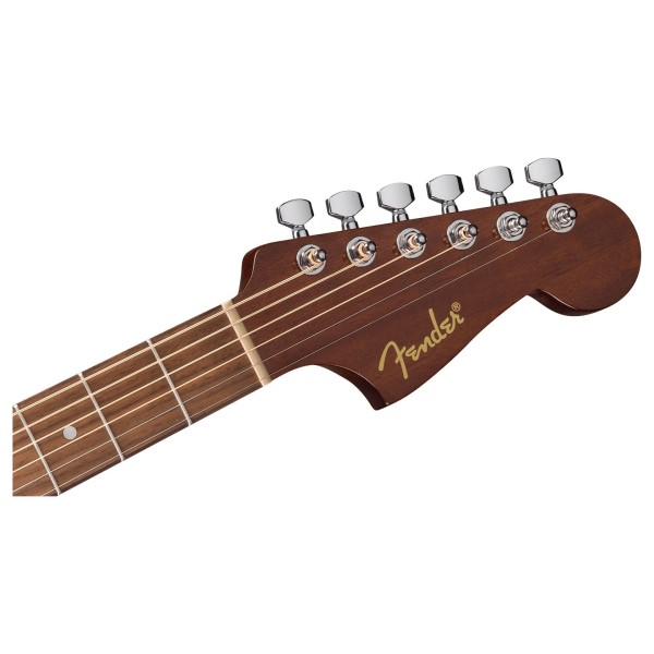 Fender California Standard Redondo Pack, Spruce Top, Natural - headstock 