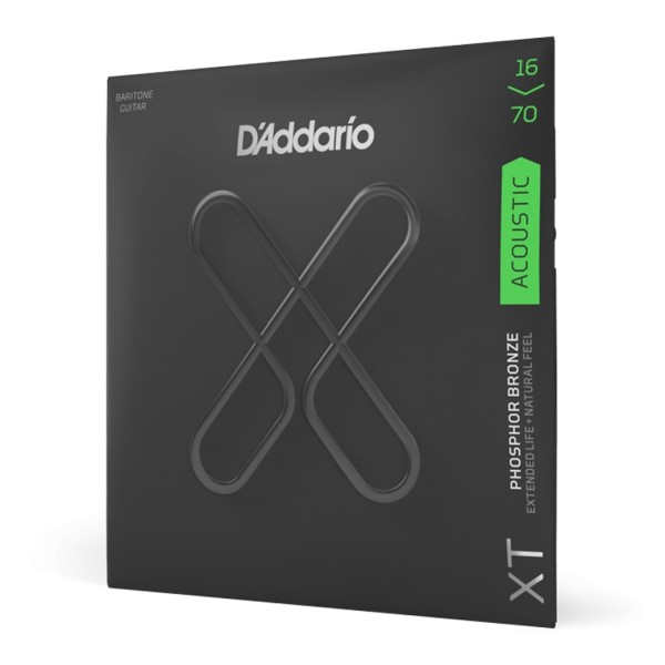 D'Addario XTAPB1670 XT Phosphor Bronze Baritone Acoustic, Medium, 16-70