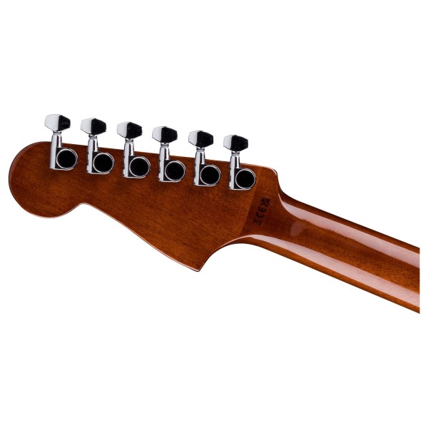Fender California Standard Redondo, Spruce Top, 3-Color Sunburst - headstock back 