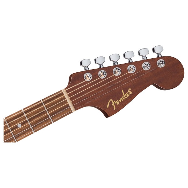 Fender California Standard Redondo, Spruce Top, Black - headstock 