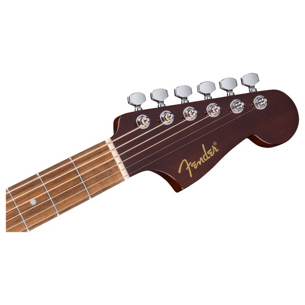 Fender California Standard Redondo CE, Spruce Top, 3-Color Sunburst - headstock 