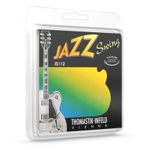Thomastik JS111 Jazz Swing Flatwound Electric, Brass Plated Trebles, 11