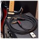 Studiospares Pro Neutrik Silent Mogami Guitar Cable Angled Jack, 5m Black