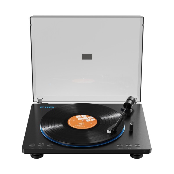 FiiO TT13 Turntable with Bluetooth, Black - Front view