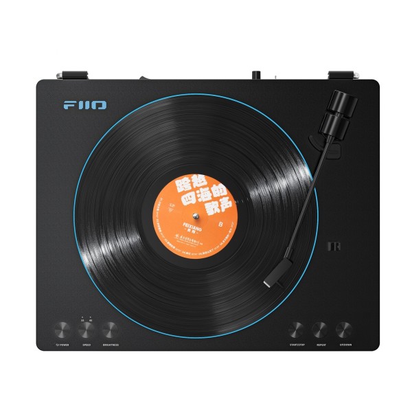 FiiO TT13 Turntable with Bluetooth, Black - Top down view