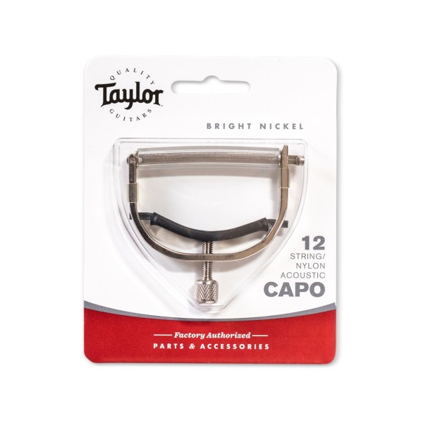Taylor 1103 Acoustic Capo, 12 String/Nylon, Bright Nickel