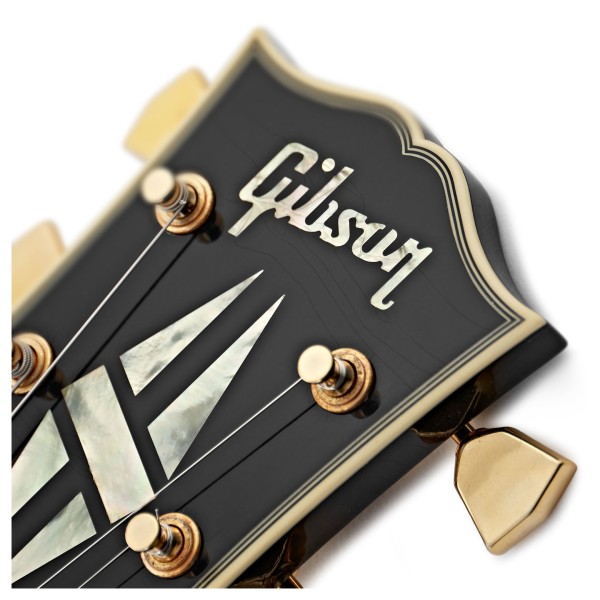 Gibson Custom 1968 Les Paul Custom Reissue Ultra Light Aged, Ebony #500778 - logo