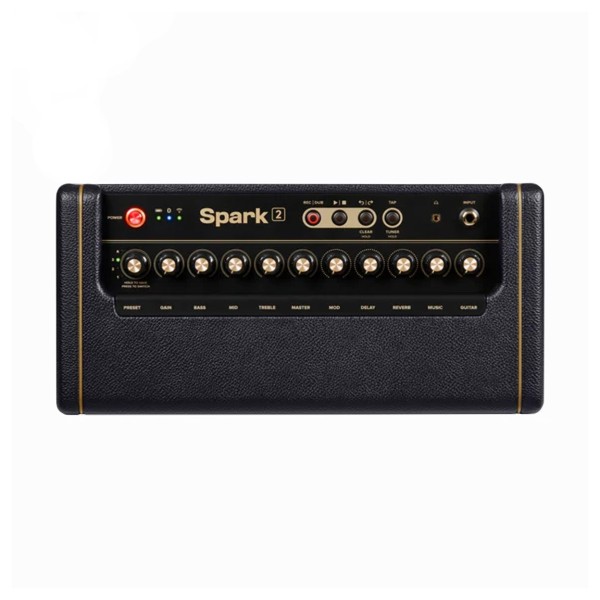 Positive Grid Spark 2 50W Practice Amp, Black - Top