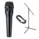 Shure NXN8/C Nexadyne Dynamic Cardioid Handheld Microphone, Black Bundle