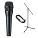 Shure NXN8 C Nexadyne Dynamic Cardioid Handheld Microphone, Black Bundle